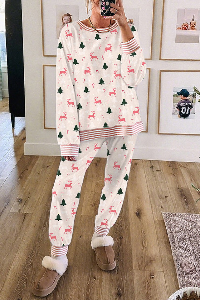 🎄Christmas Trees and Bows Pajama Set ⭐(Buy 2 Free Shipping)