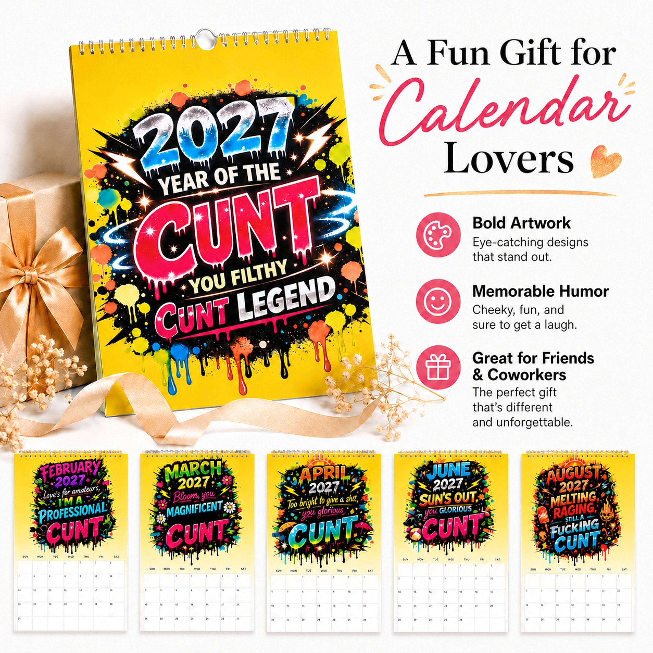 RogueWall – 2027 Bold Graffiti Humor Calendar