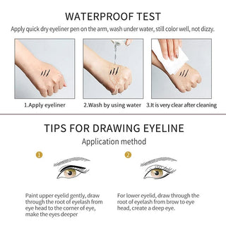 LuxeLine – 14 Waterproof Colored Eyeliners