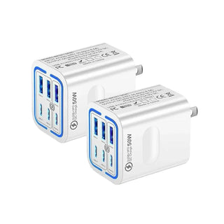 50W Multi-Port USB Fast Charger