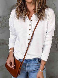 CottonEase – Women’s V-Neck Comfort Shirt