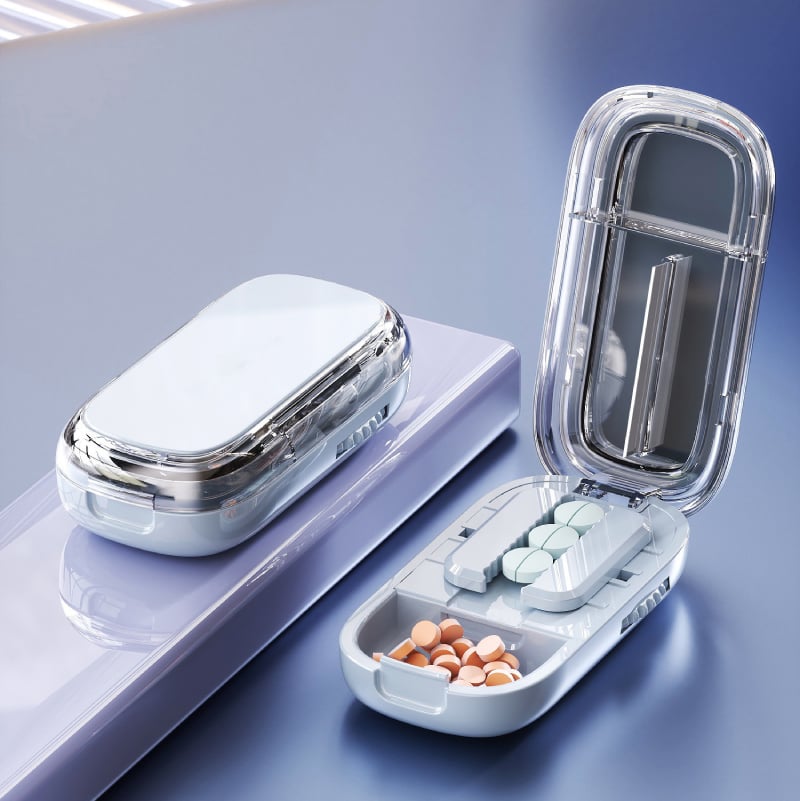 MediSlice - Smart Pill Cutter with Storage Box