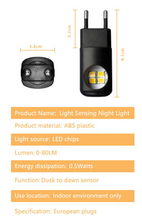 🔥LED Wall Socket Night Light