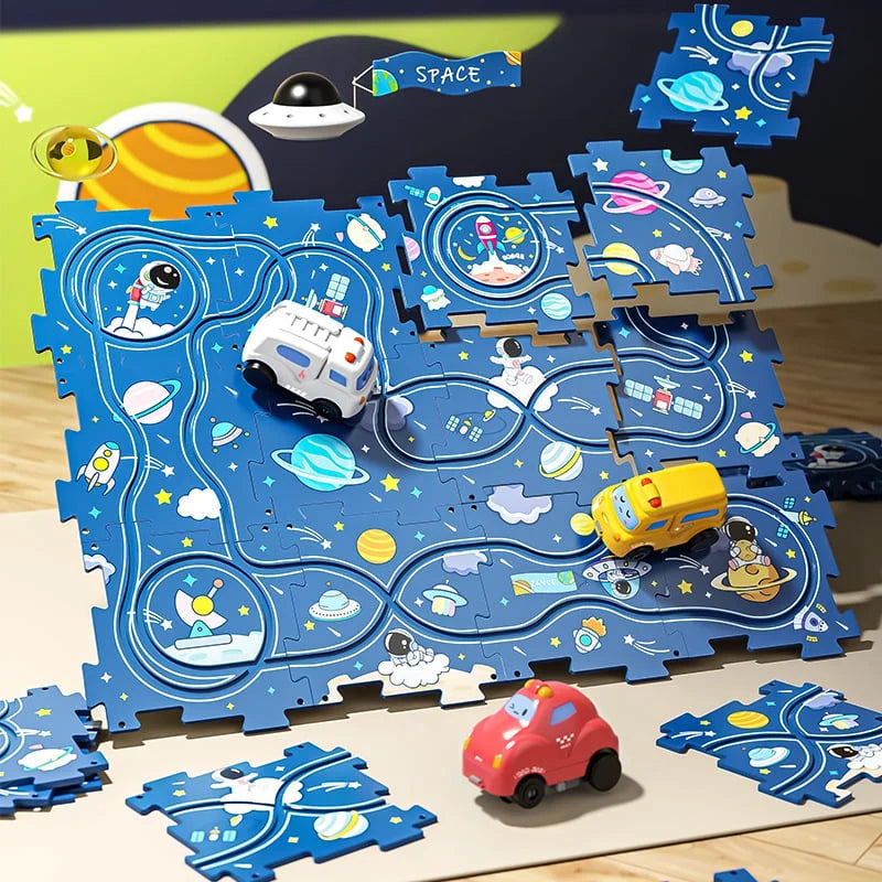 TurboTrail - DIY Educational Track Car Set for Kids