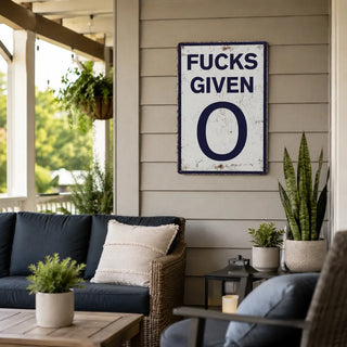 LaughLimit – Vintage Zero Given Metal Wall Sign
