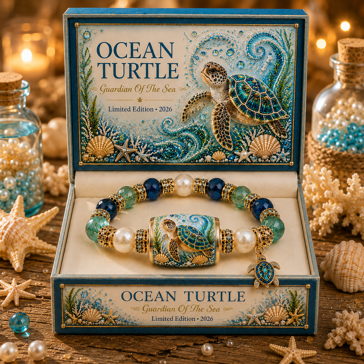 OceanAura – Guardian Charm Bracelet