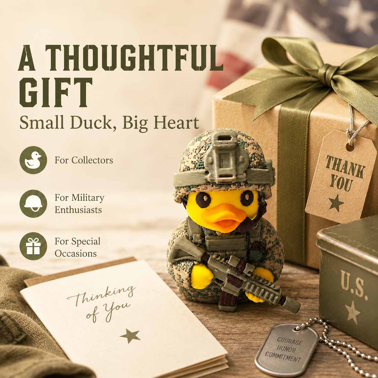 BattleQuack – Military-Inspired Soldier Duck Collectible