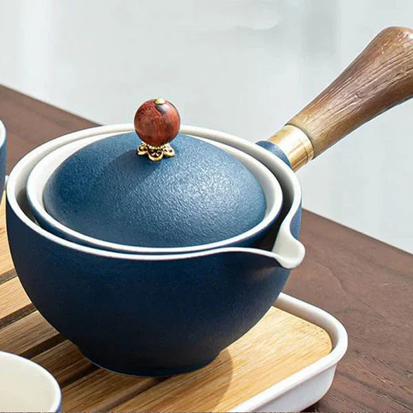 TeaVoyage 360° - The Portable Tea Maker Set with 4 Cups and Travel Bag marnetic