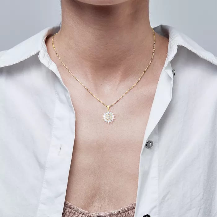 HeartBloom – To My Granddaughter Sunflower Necklace