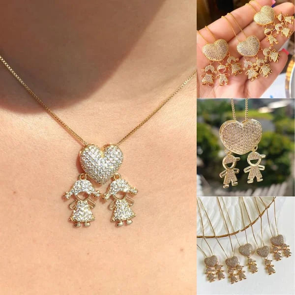 💖49%💖Love and my kids 【Mother's Love Necklace】