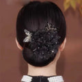Black - Mesh Flower