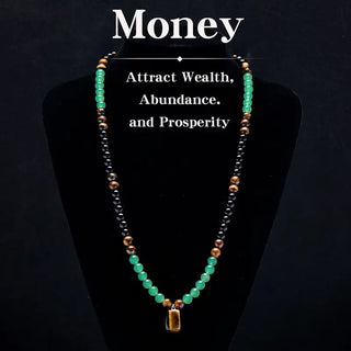 FortuneAura – Green Aventurine Prosperity Pendant
