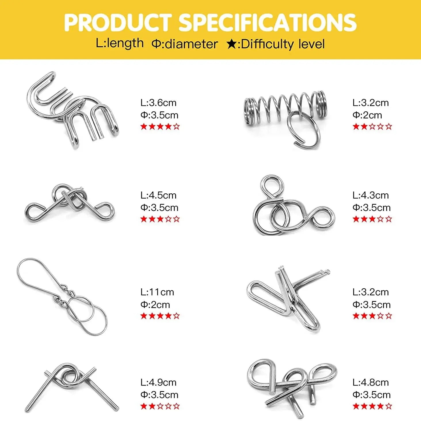 Disentanglement Iron Link Unlock Interlock Game Marnetic