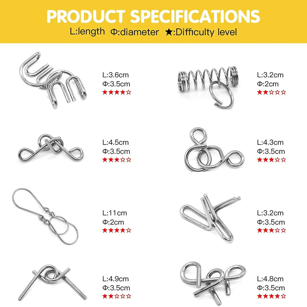 Disentanglement Iron Link Unlock Interlock Game Marnetic