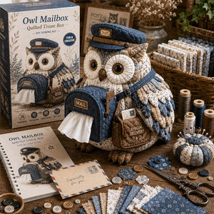 StitchOwl – Quilted Tissue Box DIY Sewing Kit