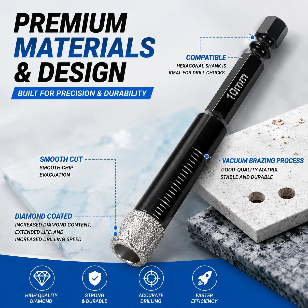 DrillPro – Precision Diamond Hole Saw Set