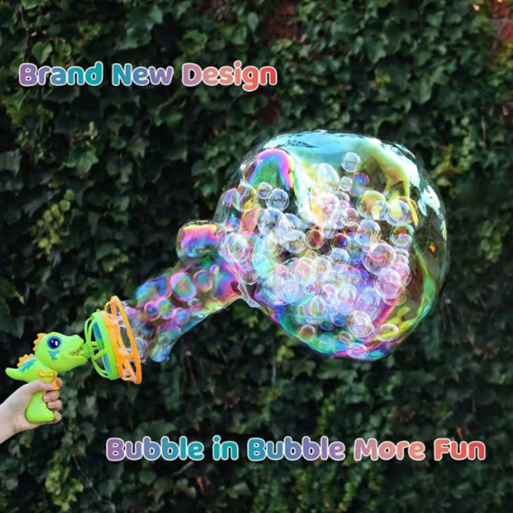 MiniDino - Portable Dinosaur Bubble Blaster