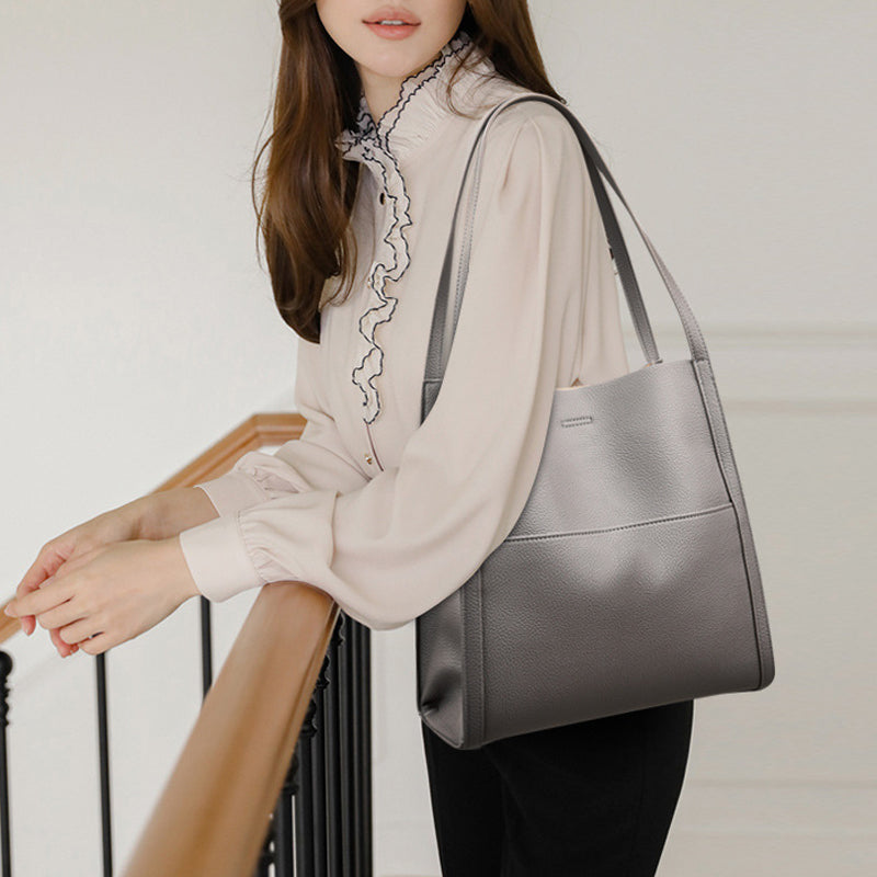 PureCarry – Solid Color Simple Shoulder Bag