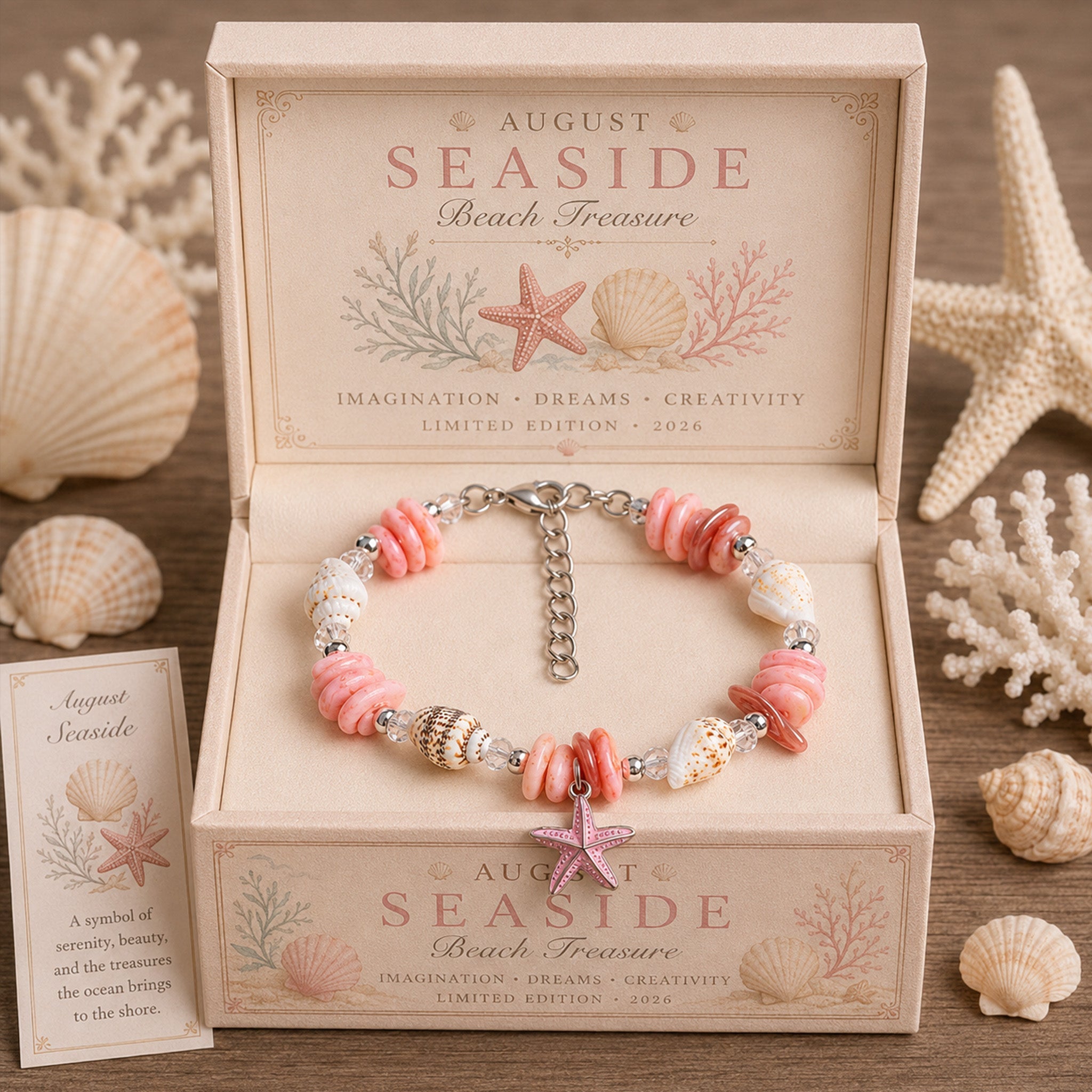 OceanGrace – Shell Pearl Aquamarine Choker