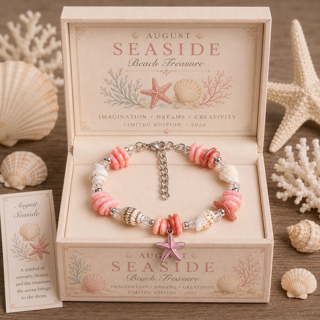 OceanGrace – Shell Pearl Aquamarine Choker