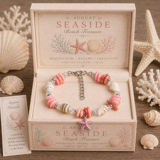 OceanGrace – Shell Pearl Aquamarine Choker