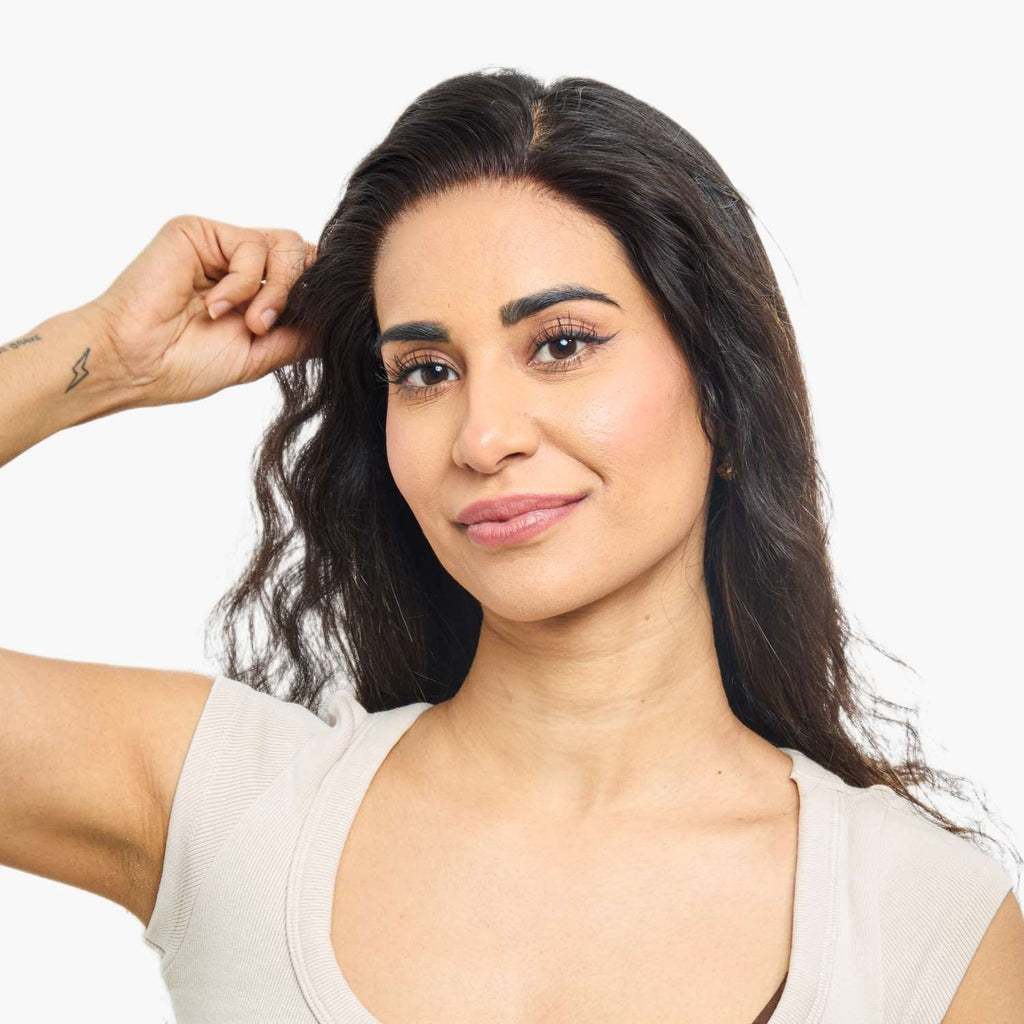 LuxeHalo – Invisible Human Hair Hairline Topper