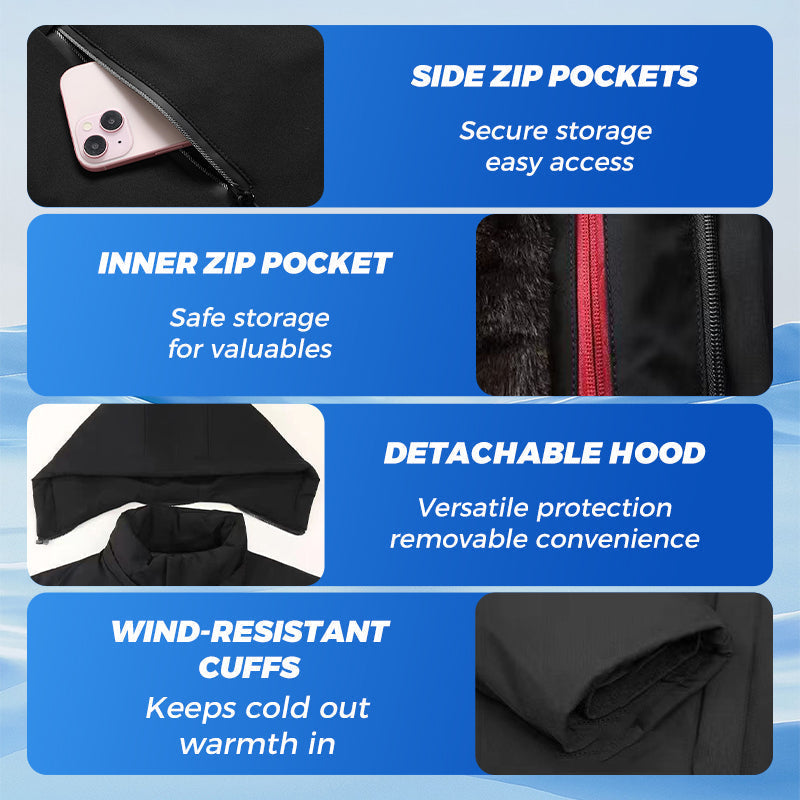 ArcticShield – Men’s Thermal Hooded Parka Coat