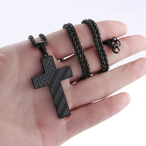HonorGuard - Patriotic Cross Chain Pendant