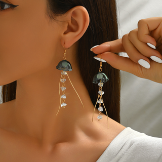 AquaGleam – Jellyfish Dangle Earrings