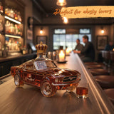 Elegant Mustang Whiskey Bottle – Minimalist Design for Home Bar