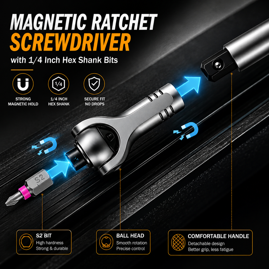 MagnaFix – Precision Magnetic Ratchet Screwdriver Set