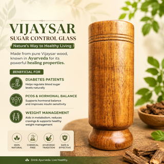 VijayaWell – Vijaysar Wood Wellness Glass