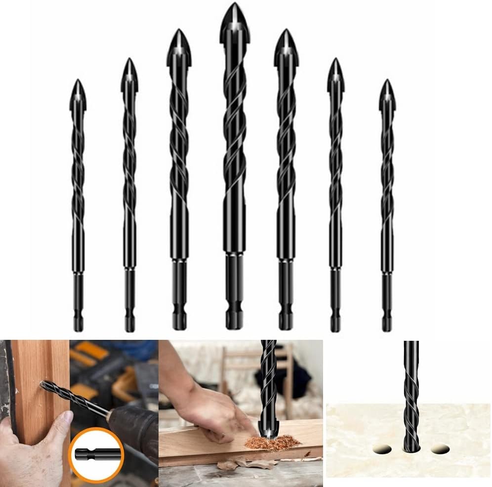 Cross Cut Bit CrossCut - Universal 4-Edge Drill Bit Set