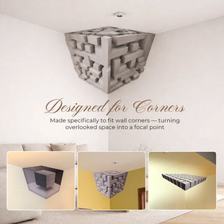 IllusiCorner – 3D Optical Illusion Wall Decal