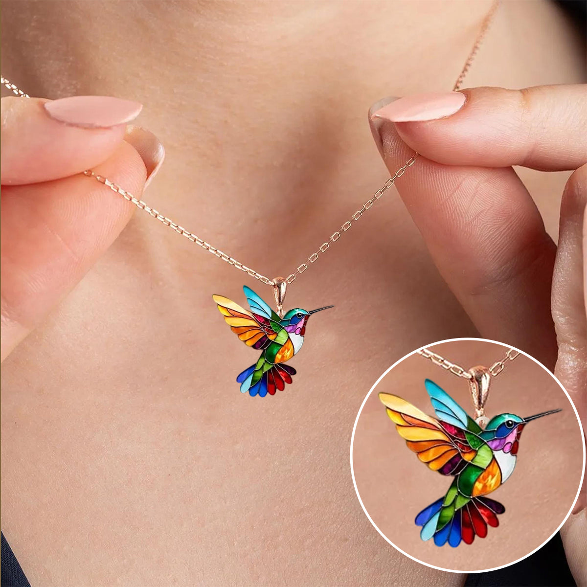 LumiBird – Elegant Hummingbird Necklace