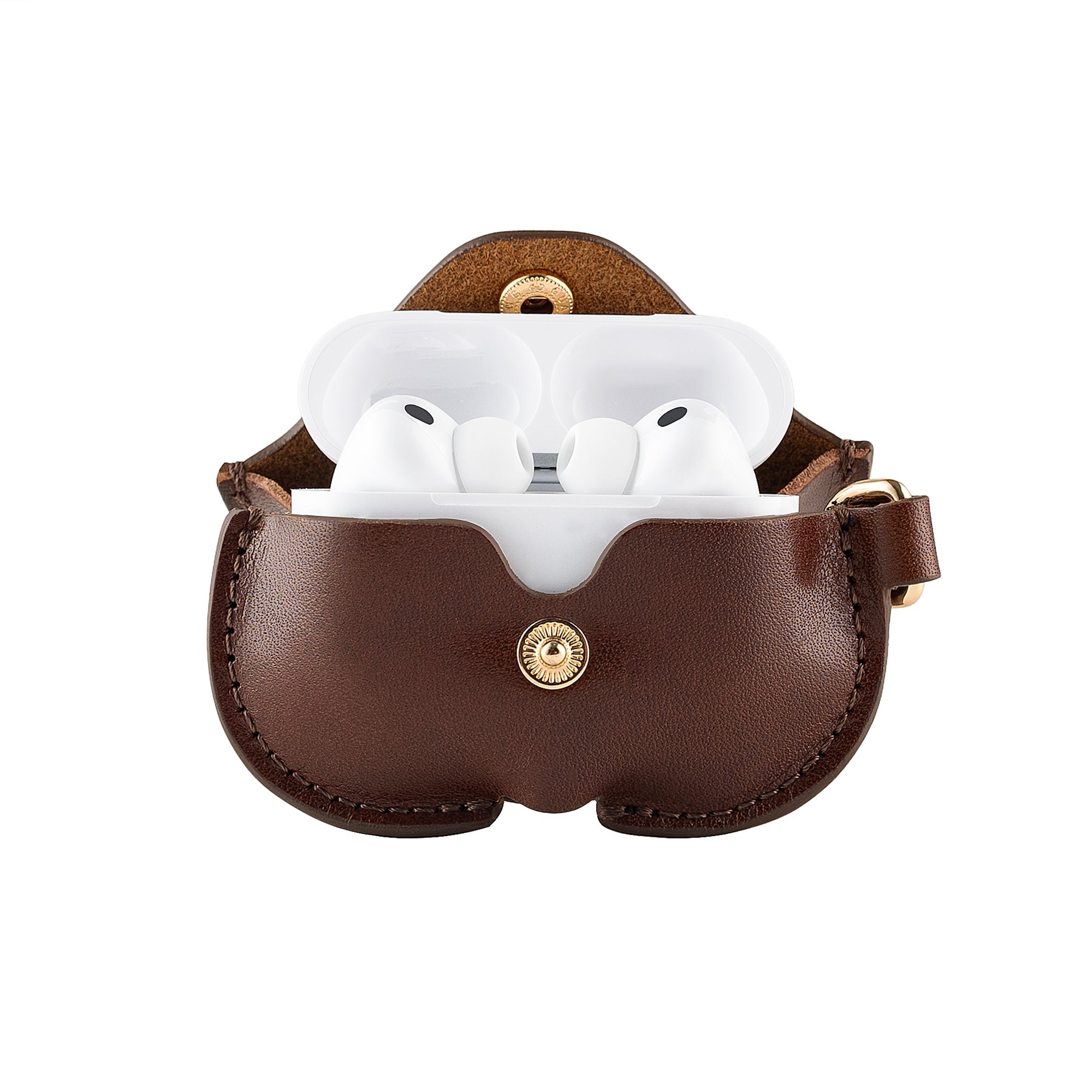 LuxeShield – Premium Genuine Leather AirPods Protective Case