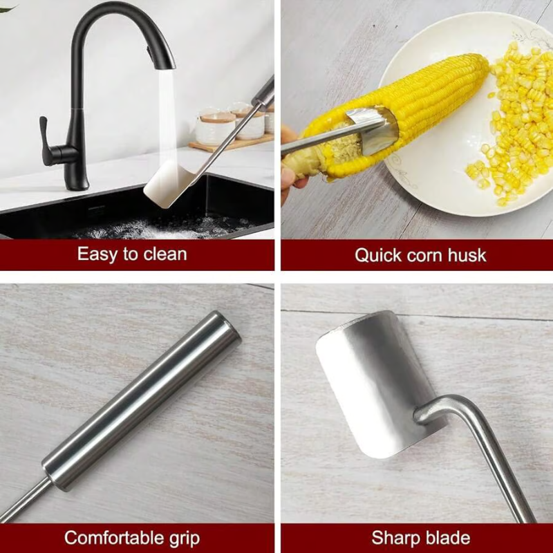 QuickCorn -  Effortless Stainless Steel Corn Peeler