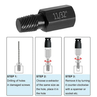 BoltBuster – Broken Screw Removal Tool - 10-Piece Kit