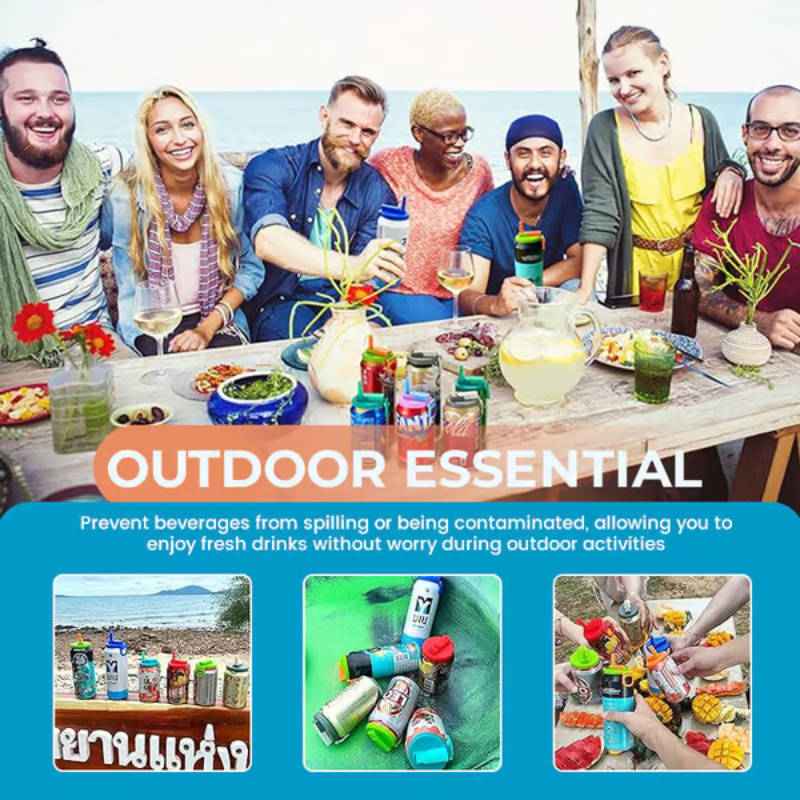 CanSip - Reusable Lid with Straw Opening