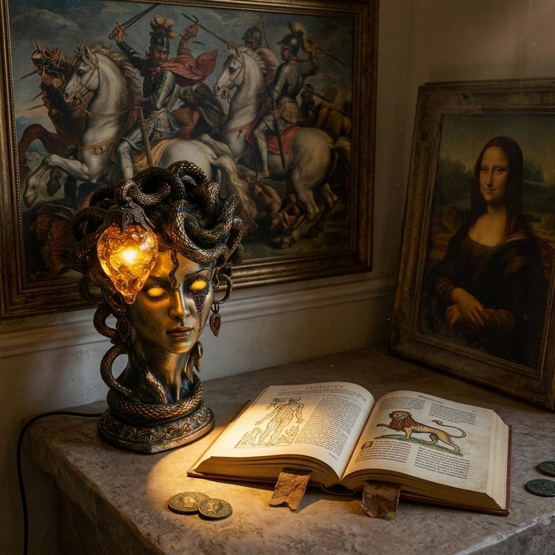 SerpentGlow – Mystical Snake Table Lamp