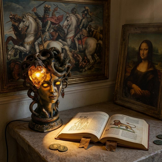 SerpentGlow – Mystical Snake Table Lamp