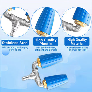 Dual Rotating Turbo Nozzle for Pressure Washer