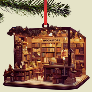 BookBliss - Elegant Unique Christmas Ornament