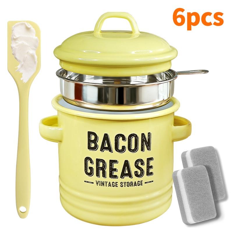 VeloraOil – Bacon Grease Collector & Strainer