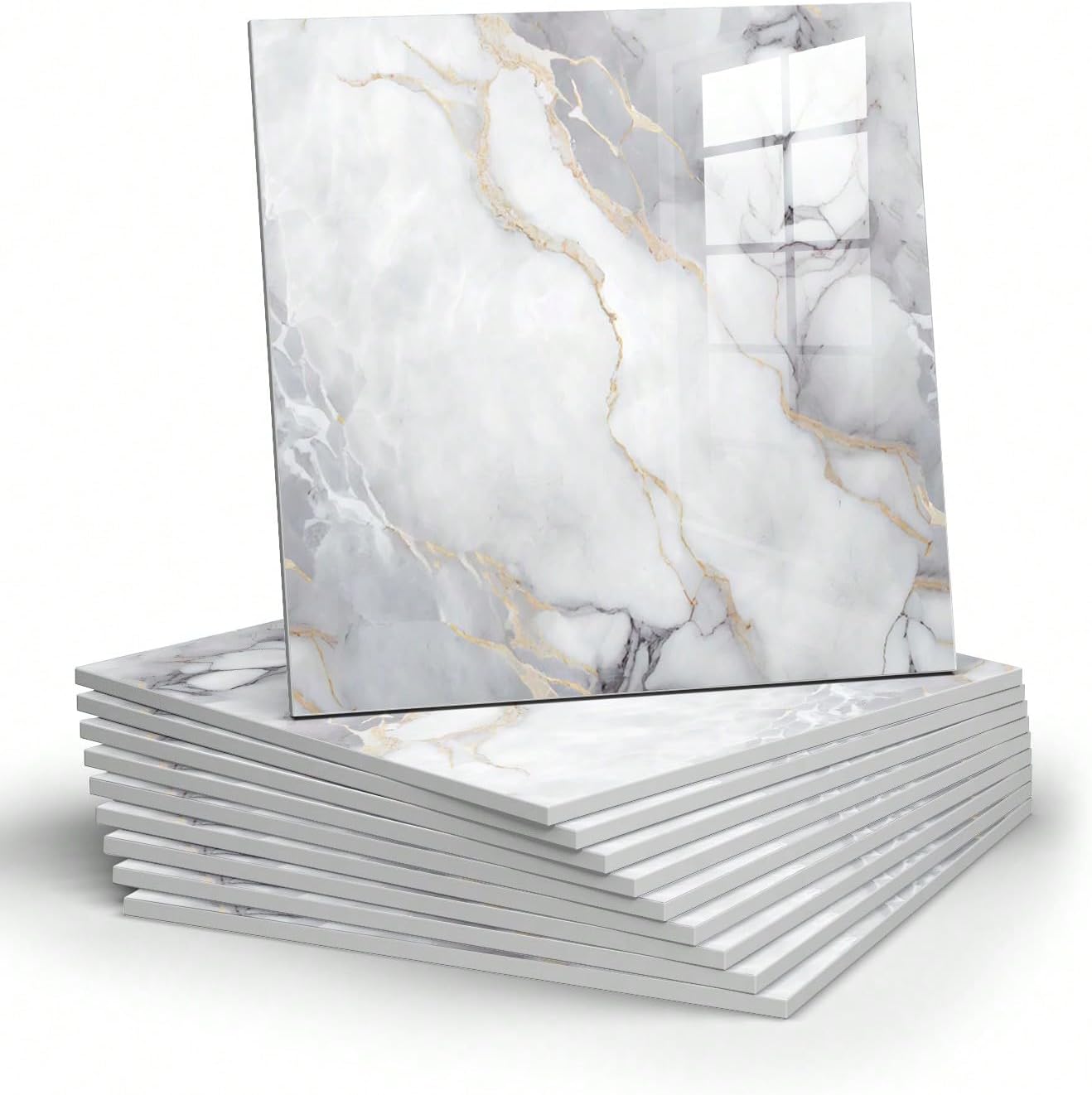 OpulentWall - Marble-Inspired Self-Adhesive Tiles