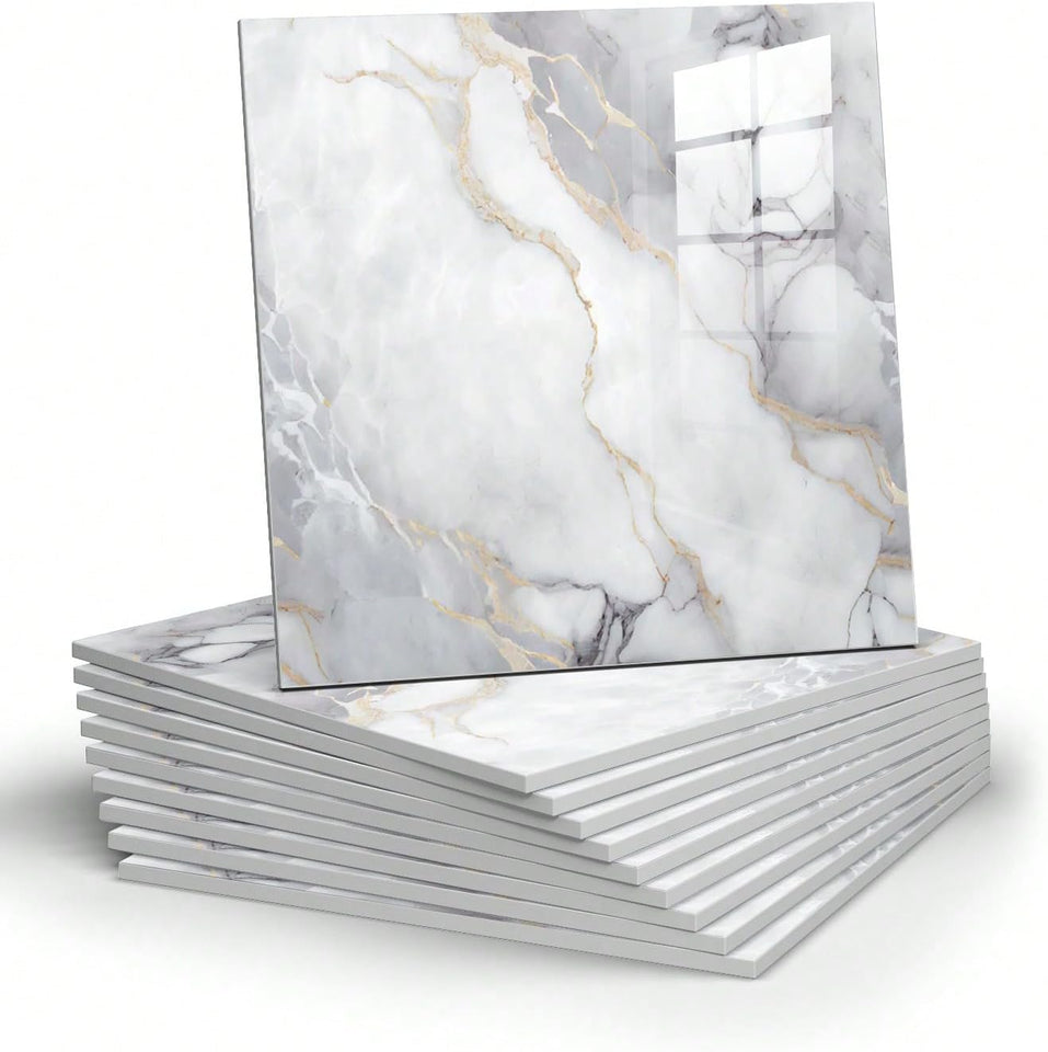 OpulentWall - Marble-Inspired Self-Adhesive Tiles