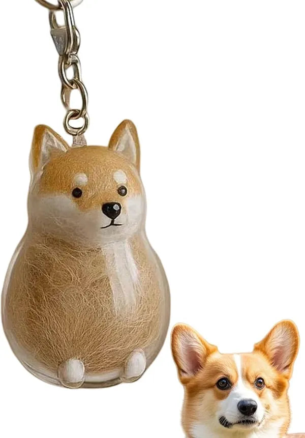 MemoryPaw – Pet Hair Memorial Capsule Keychain