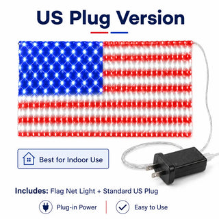 FreedomShine – Solar Powered Patriotic Flag Lights