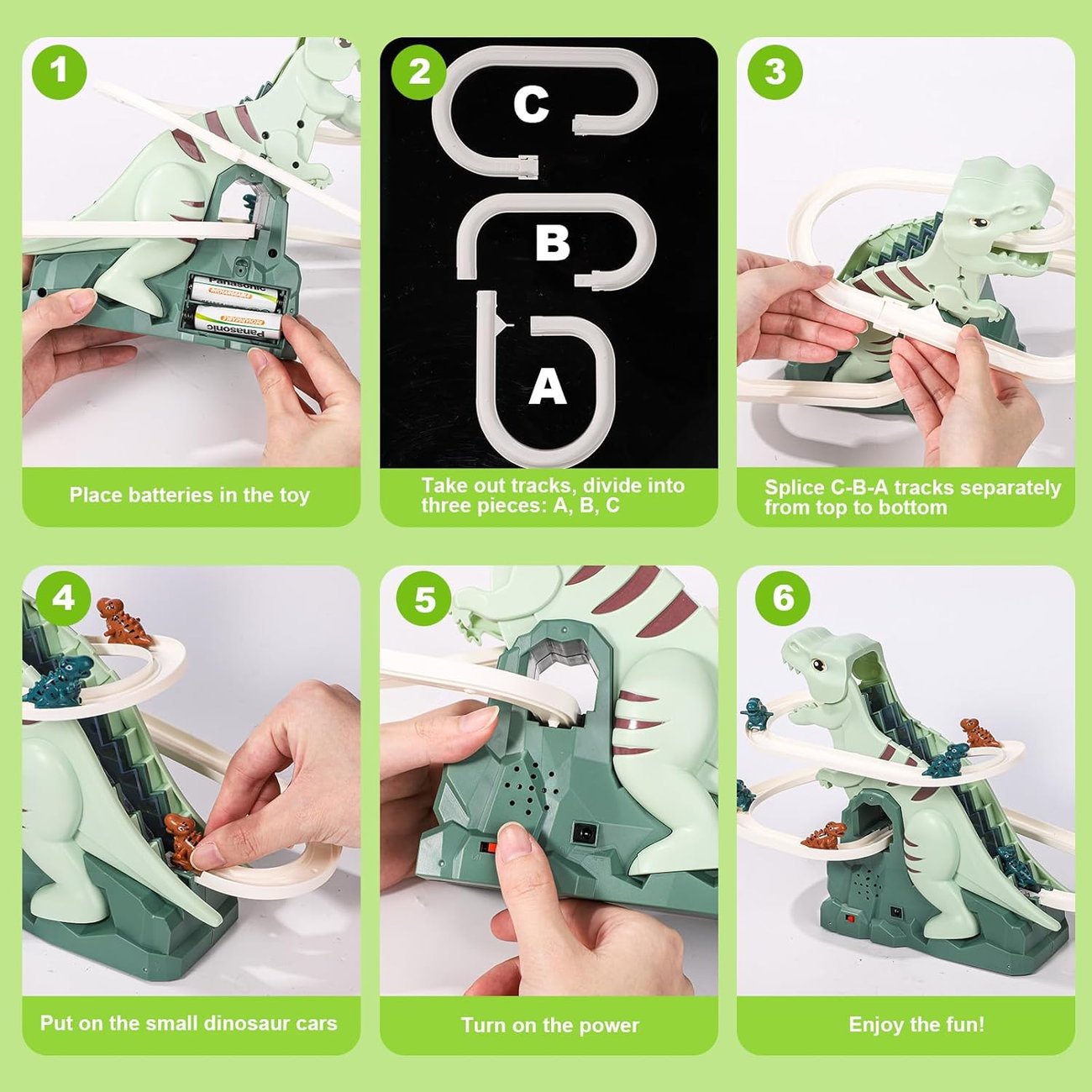 StepRex - Musical Dinosaur Track Climber for Kids