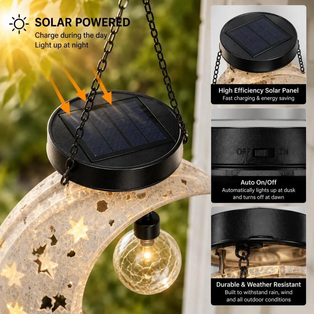 MoonGlow – Solar Crescent Moon Cat Lantern